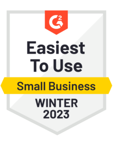Easiest to Use Small Business Winter 2023 Badge