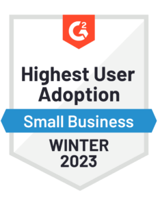 Highest User Adoption Small Business Winter 2023 Badge
