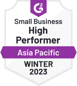 Small Business High Performer Asia Pacific Winter 2023 Badge