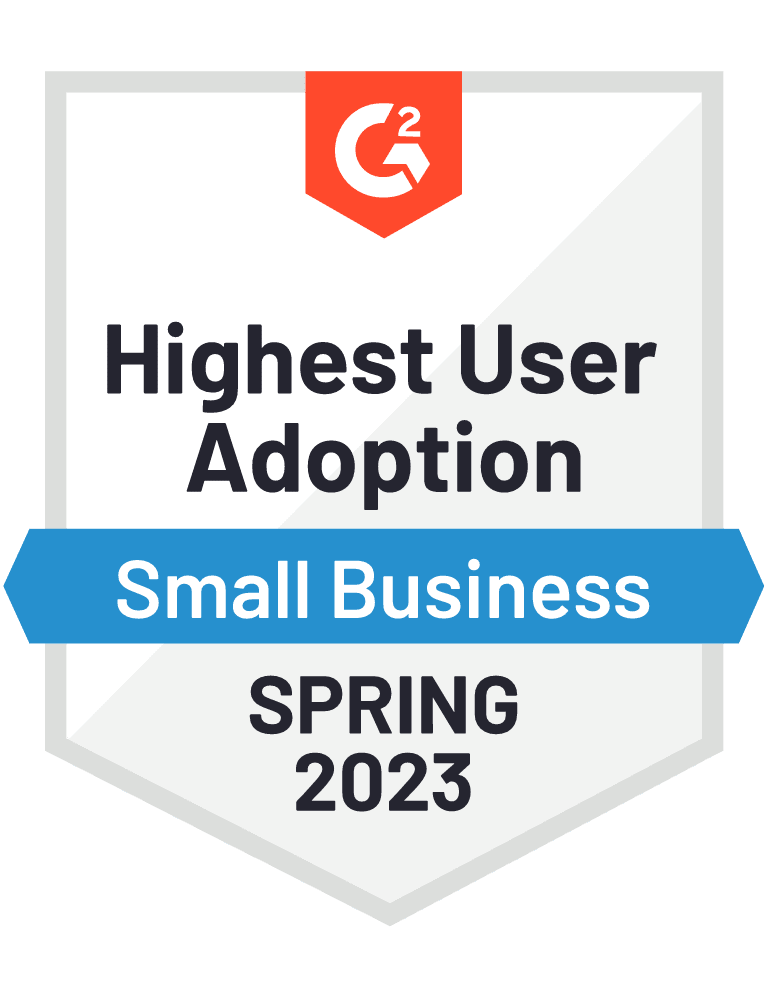 Highest User Adoption Small Business Spring 2023 Badge