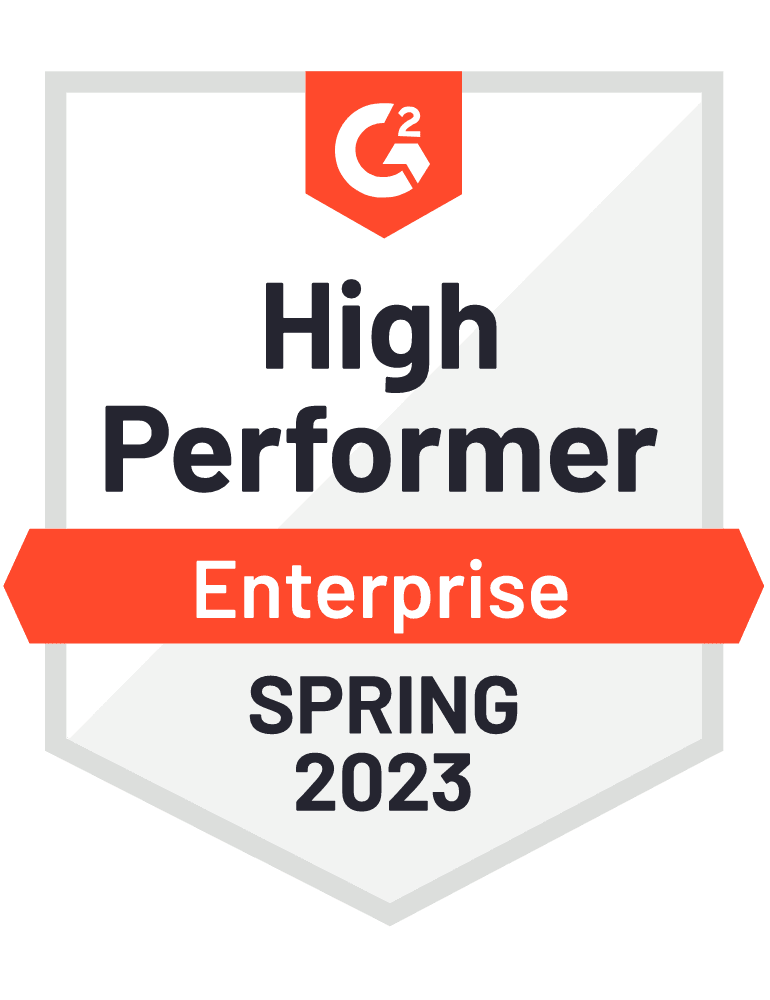 High Performer Enterprise Spring 2023 Badge