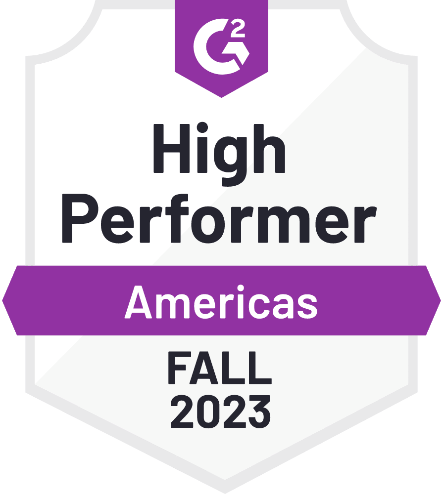 High Performer Americas Fall 2023 Badge