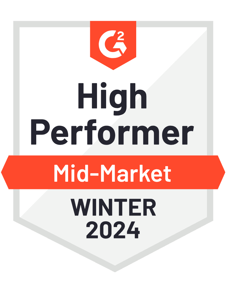 High Performer Mid-Market Fall 2024 Badge