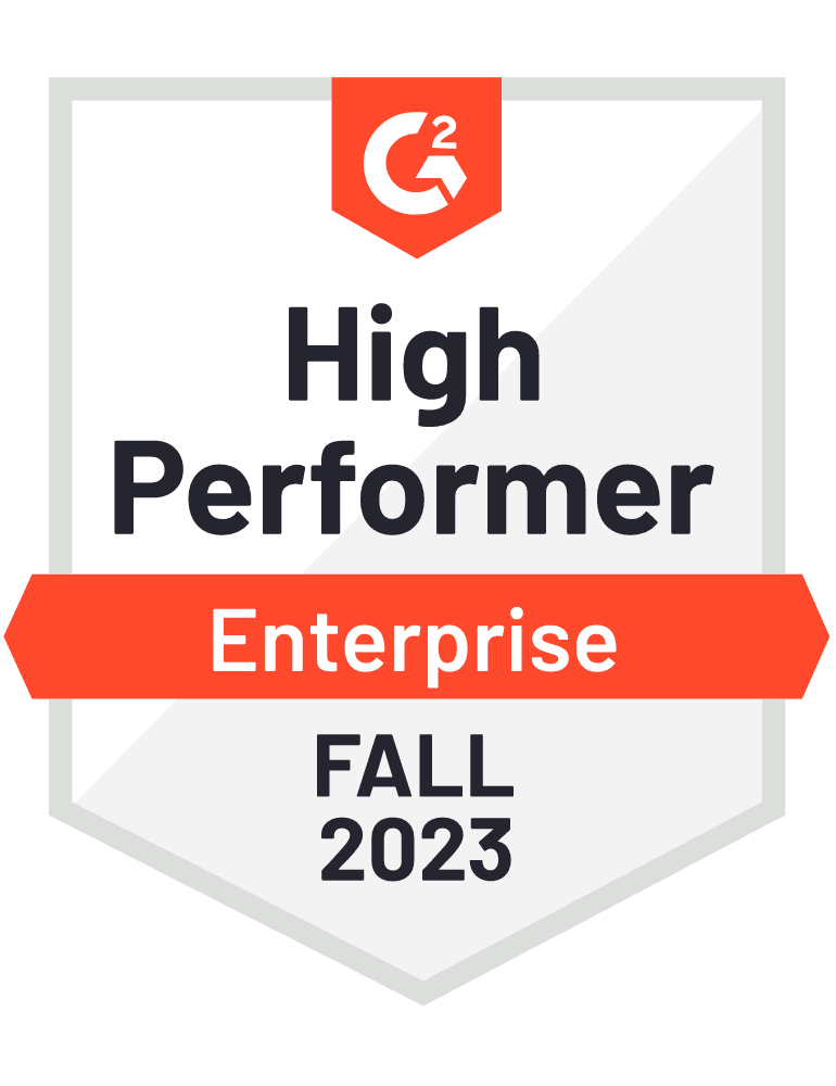High Performer Enterprise Fall 2023 Badge