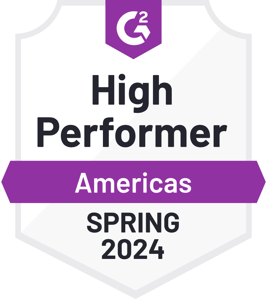 High Performer Americas Spring 2024 Badge