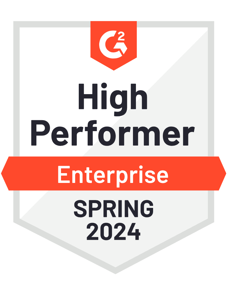High Performer Enterprise Spring 2024 Badge