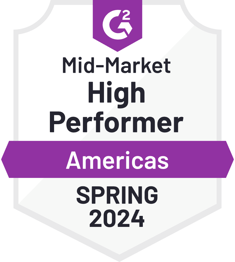 High Performer Mid-Market Americas Spring 2024 Badge